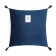 Decorative pillowcase with brushes Ethel color blue, 45x45 cm, polyester, velor