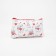 Cosmetic bag with lightning, white/red color