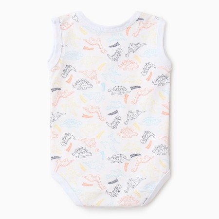 Body Bloom Baby Sleeveless Dino, p. 80 cm, white-3