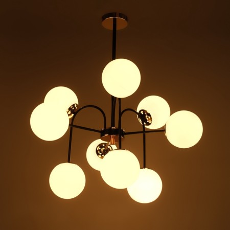 Causte "Punto" 9he27 black and gold 76x76x78 cm-5