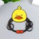 Keychain-key a metal "Duckling Boxer-Games ended" 5.3x4.6 cm