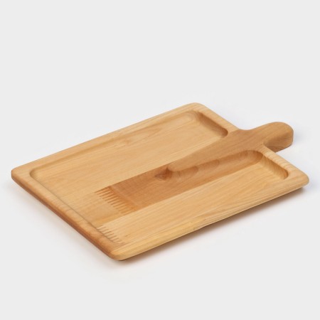 Board - Serving dish ADELICA "Lopata", 25 × 16.7 × 1.8 cm, saturated with mineral oil, birch-3
