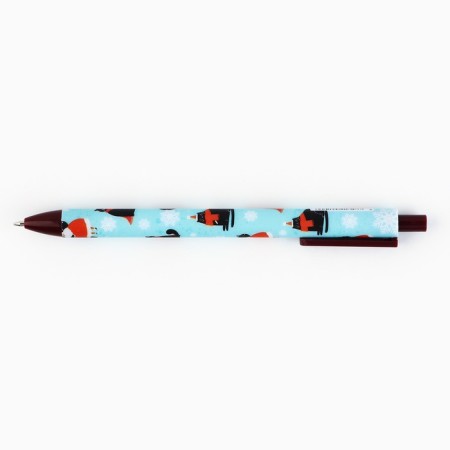 Automatic matte handle "Cat Frost", blue paste 0.7 mm-1