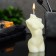 Figure candle "Female Crystal" Milk, 10cm