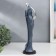 Souvenir Polystone "Kiss" rhinestones silver and blue 36x10x10 cm