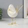 Souvenir Ceramics, Metal "White Sparrow" with golden wings 9x17x17 cm