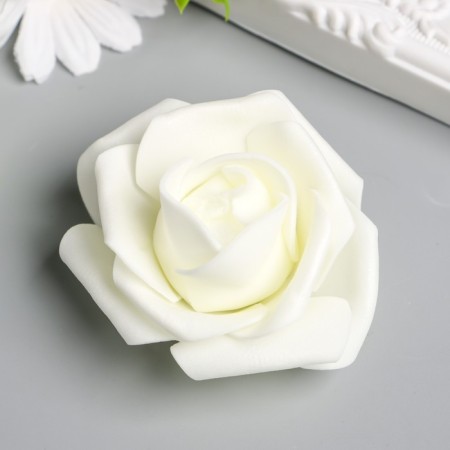 Decor for creativity "Dairy rose is magnificent" d = 7 cm-2