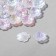 Plastic “flowers” ​​beads, set of 30 pcs., 1.3 × 1.3 × 0.2 cm, rainbow color