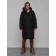 Coat insulated winter female, size 46, black color