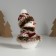 Souvenir Textile "Snowman in a red fur coat with patterns" 7.5x7.5x12.5 cm