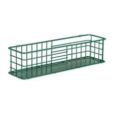 The shelf is rectangular