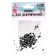 Glass eyes on a metal leg, set 74 pcs, d = 0.4 cm, black color
