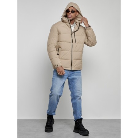Sports male winter, size 56, beige color-5