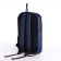 Youth backpack on a zipper, waterproof, 3 outer pockets, blue color