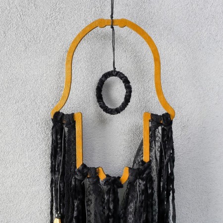 Fatima's Dream Catcher Black with gold 70 cm-1