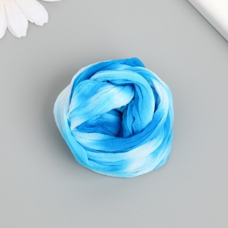 Kapron for flowers two-tone "Blue-Blue" 50 cm