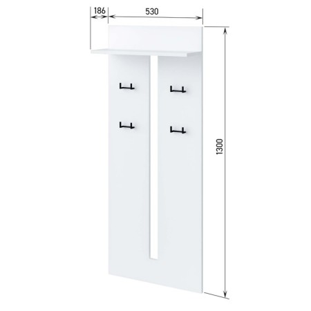 Hang -up hanger NIS, white-1