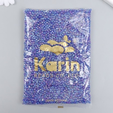 Glass beads 6/0 "purple" chameleon 450 grams-2