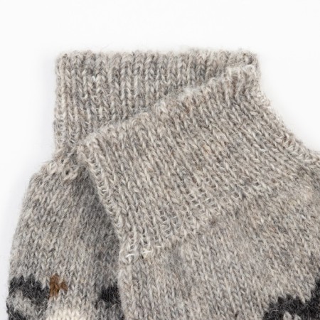 Male wool socks, gray color, size 25-1