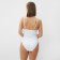 Swimsuit Assigned female plain minaku color white, size 44