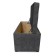 Puff with a lid and weighting, 800 × 400 × 420 mm, Dakota velor, Grafit color