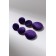 Earrings Assorted "Libero" three discs, purple color in gold