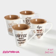 A set of mugs of porcelain shares 