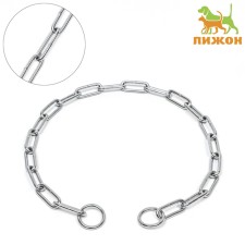 Collar - Metal, welded chain, 70 cm, wire thickness 4 mm