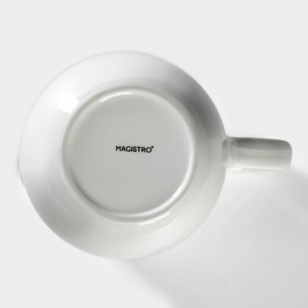 Black Porcelain Magistro Blanche, 1.6 liters, white color-3