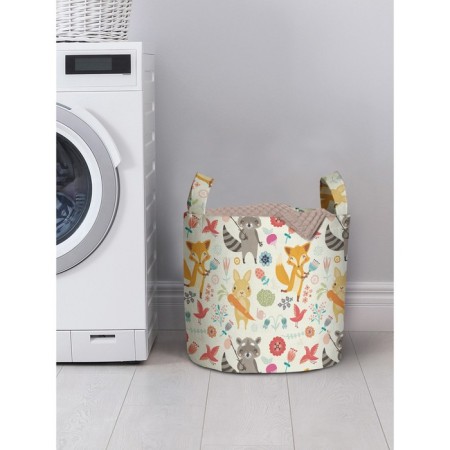 Basket for storage of things "Cute Forest Beasts", size 35x35 cm