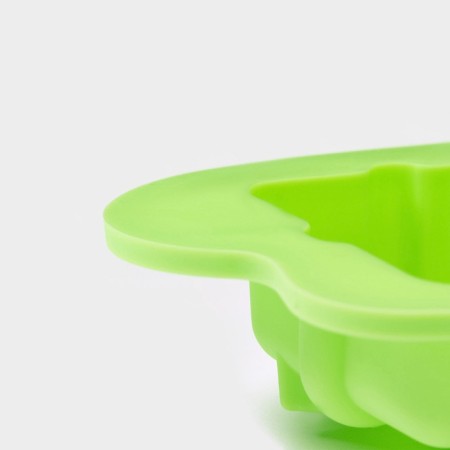 The form for baking the deed "New Year. Christmas tree ", silicone, 24.5 × 21 × 3 cm, 6 cells, green color-3