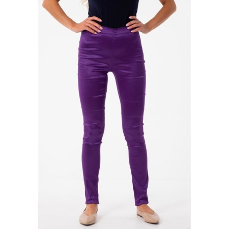Female trousers, size 42, purple color-3