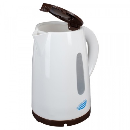 Electric kettle “Tom-1”, plastic, 1.7 l, 1850 watts, white-brown-3