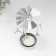 Summary Metal for 1 candle "Carousel. Paris" d = 5 cm silver 7.5x7.5x13 cm
