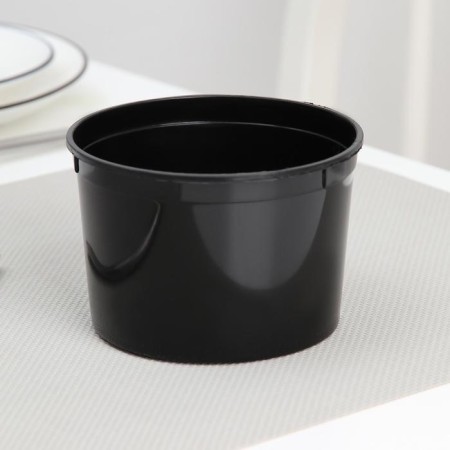 Container plastic disposable “Suditsa”, 500 ml, 11.2 cm, black color