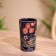 Jar wooden, batik 7x7x12 cm