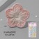 Knitted elements "flowers", 2.8 × 2.8 cm, 10 pcs, color colorful