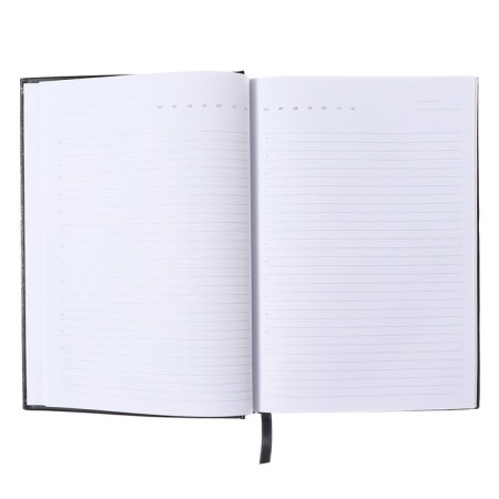 Leduced Diary A5, 160 sheets, Attomex. Orion, solid boumvinyl cover with foam, liesse, block 70 g/m2, black-6