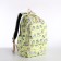 A backpack with a zipper, bag, cosmetic bag, yellow color