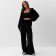 Women's costume (sweatshirt and trousers) KAFTAN PLUSHY p. 40-42, black