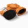 Baby mittens minku, brick color, 18 cm