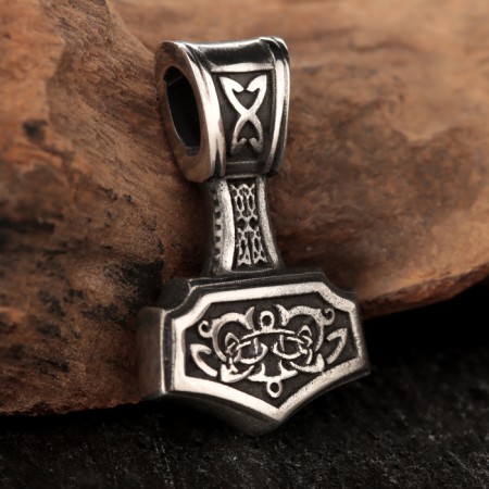 Slavic amulet "Hammer Torah", 13 g, 20x33 mm-1