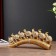 Polystone souvenir "Seven gold elephants in the golden bosm" 11.5x29.5x3.8 cm