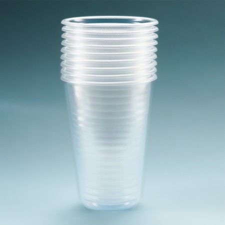 A one -time plastic glass "Transparent" 200 ml.-3