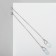 Hanging earrings with rhinestones "chains" ice floe, color mix, 9 cm