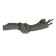 Shoe shoes, steam, flat, with a reflective strip, 10 mm, 70 cm, color gray color