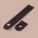 The fastener is sewn for the bag, on the button, 15.5 × 2.5 cm / 4.5 × 2.5 cm, brown / silver color