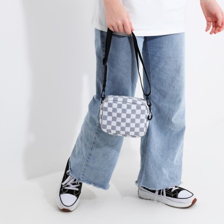 Youth bag with a zipper, gray color-6