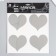 Interior mirror sticker "hearts" 38x31 cm