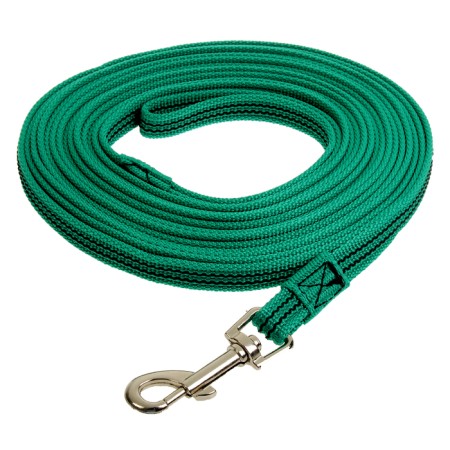 Kaponnoye Zononic leash with latex thread, 7 m x 1.5 cm, green